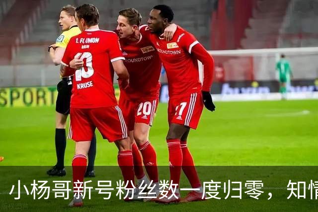小杨哥新号粉丝数一度归零，知情人士称系数据展示异常，目前账号粉丝数已经正常显示